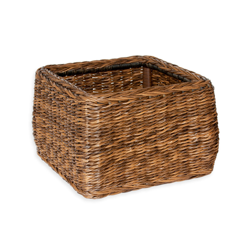 InspiredVisions AllWeather Wicker/Rattan Basket & Reviews Wayfair